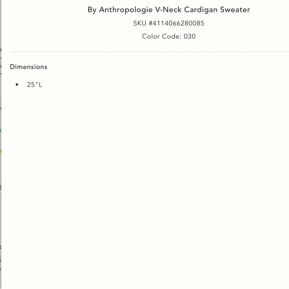 ANTHROPOLOGIE CARDIGAN SWEATER SIZE SMALL NWT - Picture 6 of 8